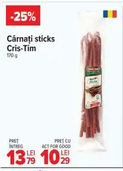 Carrefour Cârnați sticks Cris-Tim Ofertă
