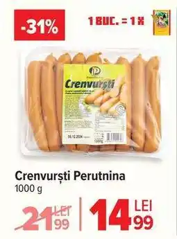 Carrefour Crenvurști Perutnina Ofertă