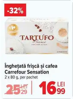 Carrefour Înghețată frișcă și cafea Carrefour Sensation Ofertă