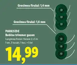 Lidl PARKSIDE Bobine trimmer gazon Ofertă