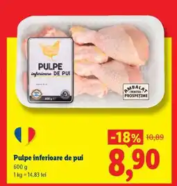Lidl Pulpe inferioare de pui Ofertă