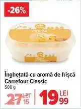 Carrefour Înghețată cu aromă de frișcă Carrefour Classic Ofertă