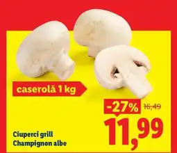 Lidl Ciuperci grill Champignon albe Ofertă