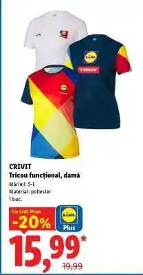 Lidl CRIVIT Tricou funcțional, damă Ofertă