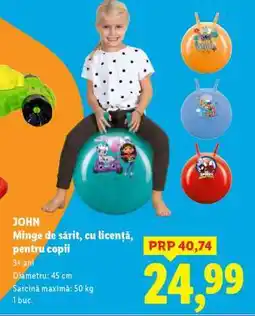 Lidl JOHN Minge de sărit, cu licență, pentru copii Ofertă