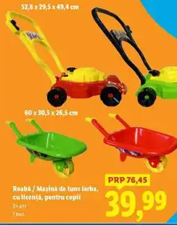 Lidl Roabă / Mașină de tuns iarbă, cu licență, pentru copii Ofertă