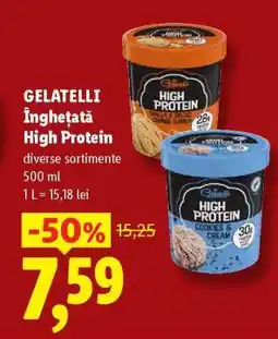 Lidl Gelatelli Înghețată High Protein Ofertă