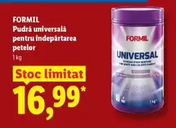 Lidl FORMIL Pudră universală pentru îndepărtarea petelor Ofertă