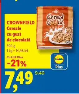 Lidl Crownfield Cereale cu gust de ciocolată Ofertă