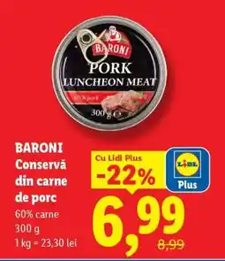 Lidl BARONI Conservă din carne de porc Ofertă