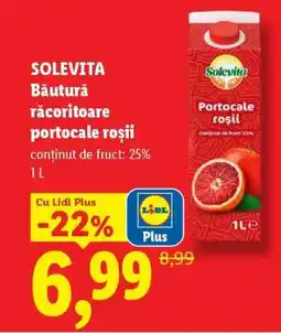 Lidl Solevita Băutură răcoritoare portocale roșii Ofertă