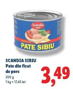 Lidl SCANDIA SIBIU Pate din ficat de porc Ofertă