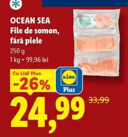 Lidl OCEAN SEA File de somon, fără piele Ofertă