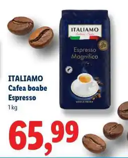 Lidl Italiamo Cafea boabe Espresso Ofertă