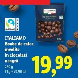 Lidl Italiamo Boabe de cafea învelite în ciocolată neagră Ofertă