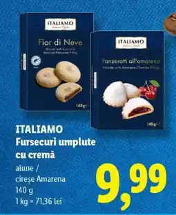Lidl ITALIAMO Fursecuri umplute cu cremă Ofertă