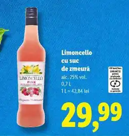 Lidl Limoncello cu suc de zmeură Ofertă