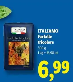 Lidl Italiamo Farfalle tricolore Ofertă