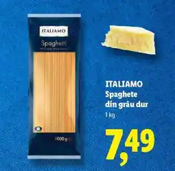 Lidl ITALIAMO Spaghete din grâu dur Ofertă