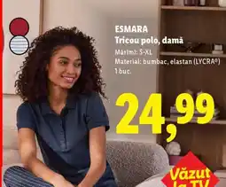 Lidl ESMARA Tricou polo, damă Ofertă