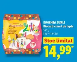 Lidl EUGENIA ZURLI Biscuiți cremă de lapte Ofertă