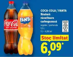 Lidl COCA COLA / FANTA Ofertă