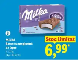 Lidl MILKA Baton cu umplutură de lapte Ofertă