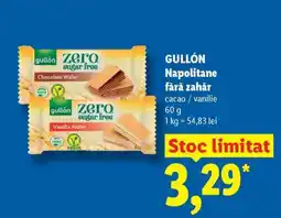 Lidl GULLÓN Napolitane fără zahăr Ofertă