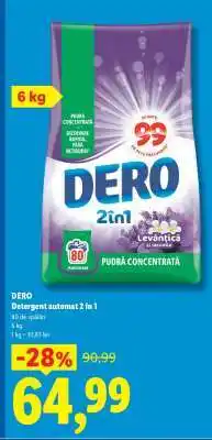 Lidl DERO Detergent automat 2 în 1 Ofertă