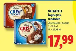 Lidl GELATELLI Înghețată sandwich Ofertă