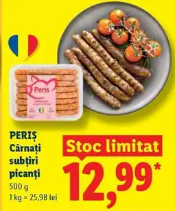 Lidl PERIȘ Cârnați subțiri picanți Ofertă