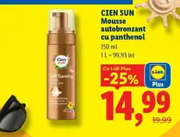 Lidl CIEN SUN Mousse autobronzant cu panthenol Ofertă