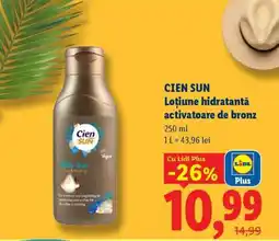 Lidl CIEN SUN Loțiune hidratantă activatoare de bronz Ofertă