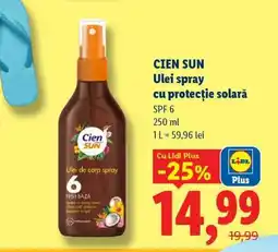 Lidl CIEN SUN Ulei spray cu protecție solară Ofertă