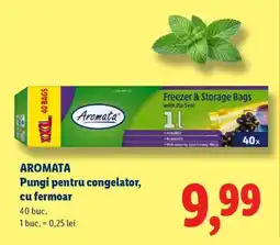 Lidl AROMATA Pungi pentru congelator, cu fermoar Ofertă