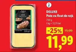 Lidl Deluxe Pate cu ficat de rață Ofertă