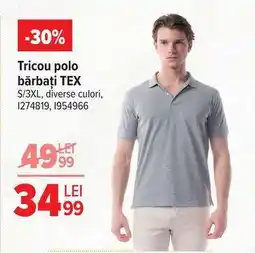 Carrefour Tricou polo, bărbați, TEX Ofertă