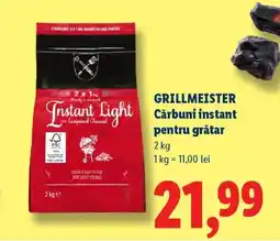 Lidl GRILLMEISTER Cărbuni instant pentru grătar Ofertă