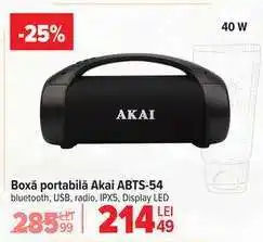 Carrefour Boxă portabilă Akai ABTS-54 Ofertă