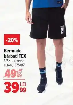 Carrefour Bermude bărbați, TEX Ofertă