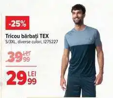 Carrefour Tricou bărbați, TEX Ofertă