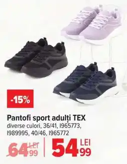 Carrefour Pantofi sport adulți TEX Ofertă