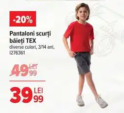 Carrefour Pantaloni scurți băieți, TEX Ofertă
