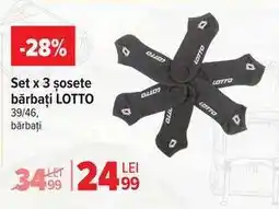 Carrefour Set x 3 șosete bărbați LOTTO Ofertă