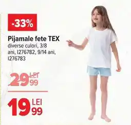 Carrefour Pijamale fete TEX Ofertă