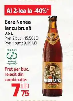 Carrefour Bere Nenea Iancu brună Ofertă