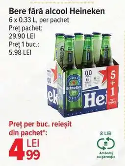 Carrefour Bere fără alcool Heineken Ofertă