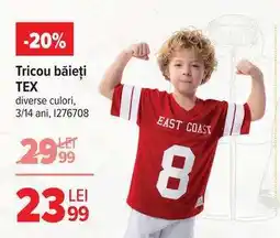Carrefour Tricou băieți, TEX Ofertă