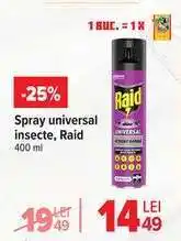 Carrefour Spray universal insecte, Raid Ofertă