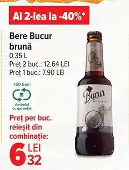 Carrefour Bere Bucur brună Ofertă